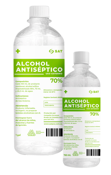 Alcohol Antiséptico 70%