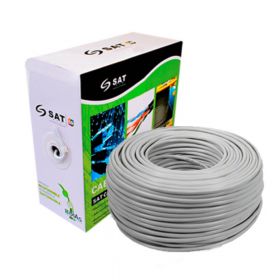 Cable UTP SAT Cat6 Puro Cobre 305M 0.5Mm Interior
