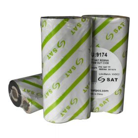 Cinta Ribbon Resina SAT 110mmx74Mts Out TT C x 36