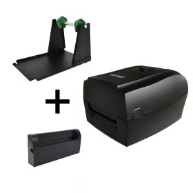 Combo Impresora De Etiquetas SAT TT448-2 USE + Autocortador + Soporte Externo
