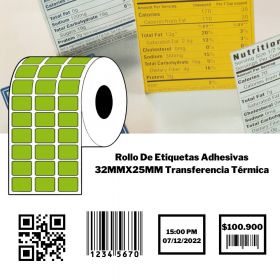 Etiquetas Adhesivas TT SAT 32Mmx25Mm C1 R5000 Verde