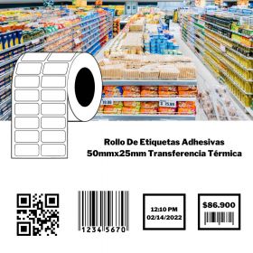 Etiquetas Adhesivas TT SAT 50Mmx25Mm C3 R10000