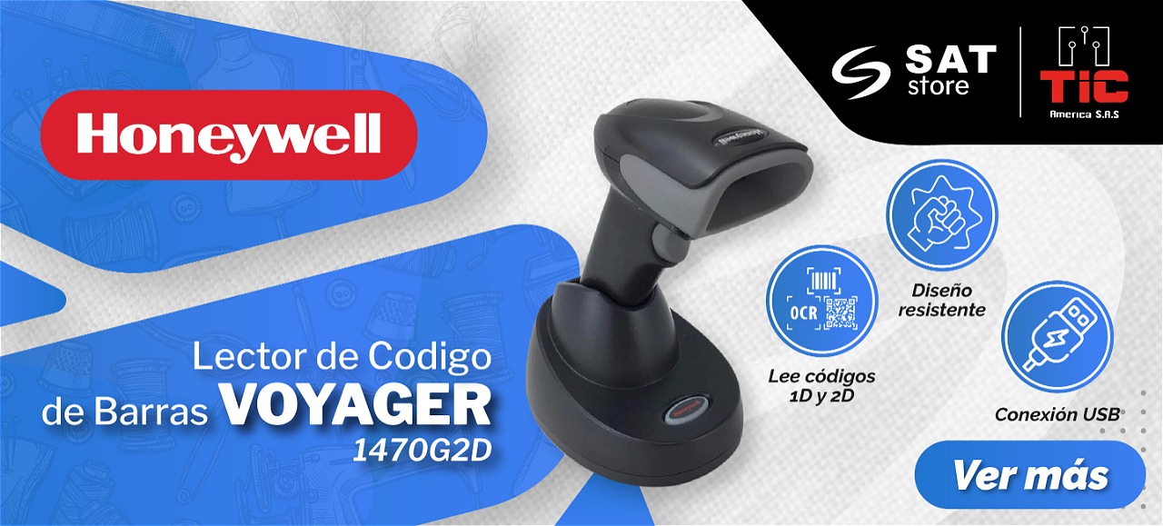 Lector de Codigo de Barras Honeywell Voyager 1470G