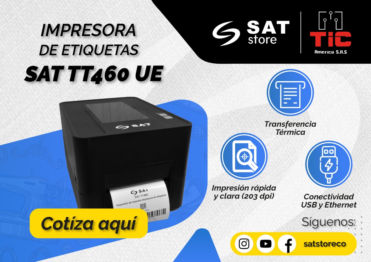 Impresora de Etiquetas SAT TT460 UE