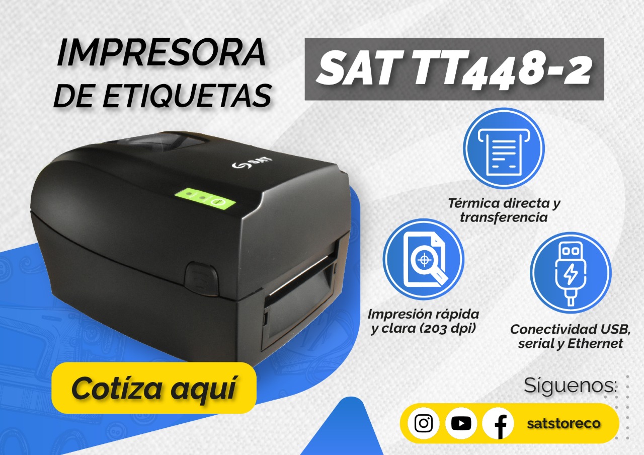 Impresora de Etiquetas SAT TT448-2